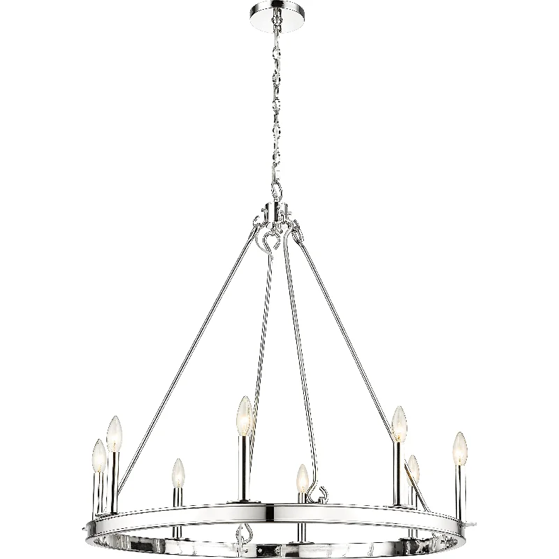 Track lighting for modernizing traditional interiorsBarclay 8-Light Chandelier