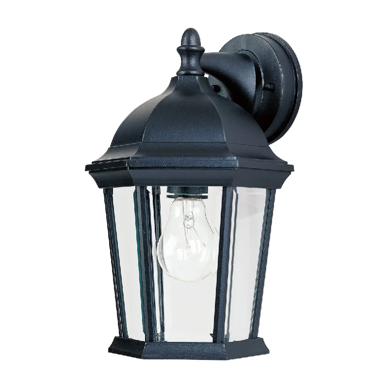 High - Bay LED Industrial Lighting for WarehousesBuilder Cast 12 in. Outdoor Wall Light Black Finish