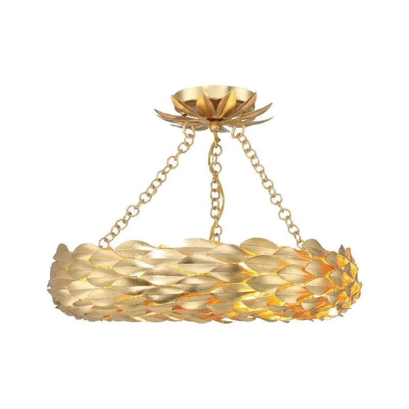Modern track lighting with LED bulbsBroche LED Semi Flush Mount