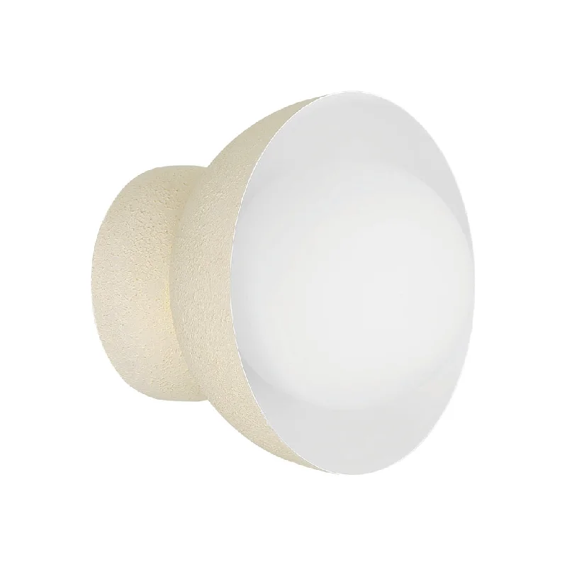 Industrial Lighting for Textile MillsVentura Dome 1 Light Wall Sconce in Cottage White