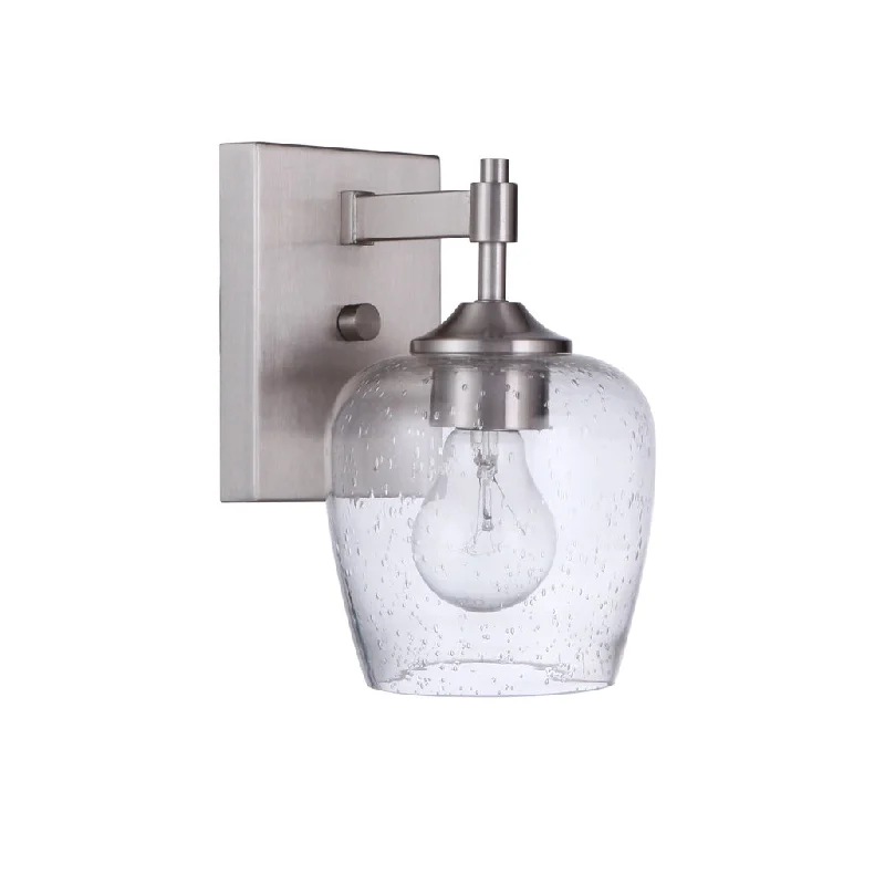 Industrial Ceiling - Mounted Lighting for Assembly PlantsStellen 1 Light Wall Sconce in Brushed Polished Nickel Industrial Ceiling - Mounted Lighting for Assembly PlantsStellen 1 Light Wall Sconce in Brushed Polished Nickel