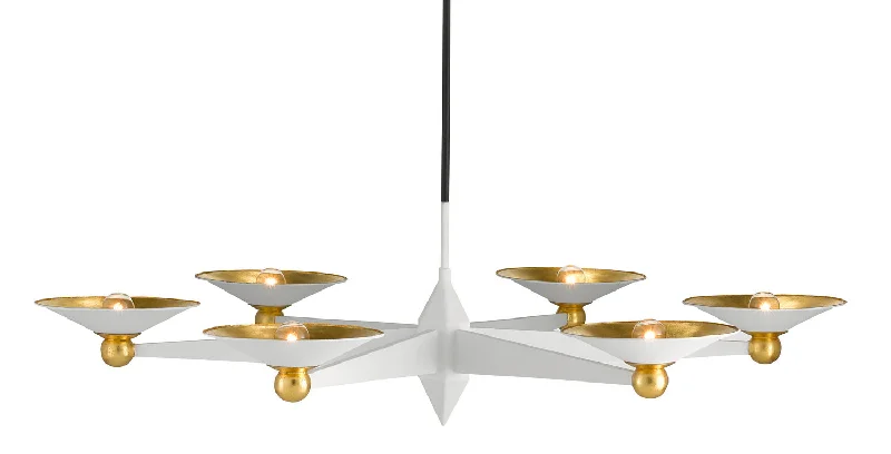 Industrial Lighting for Chemical PlantsModerne Six Light Chandelier