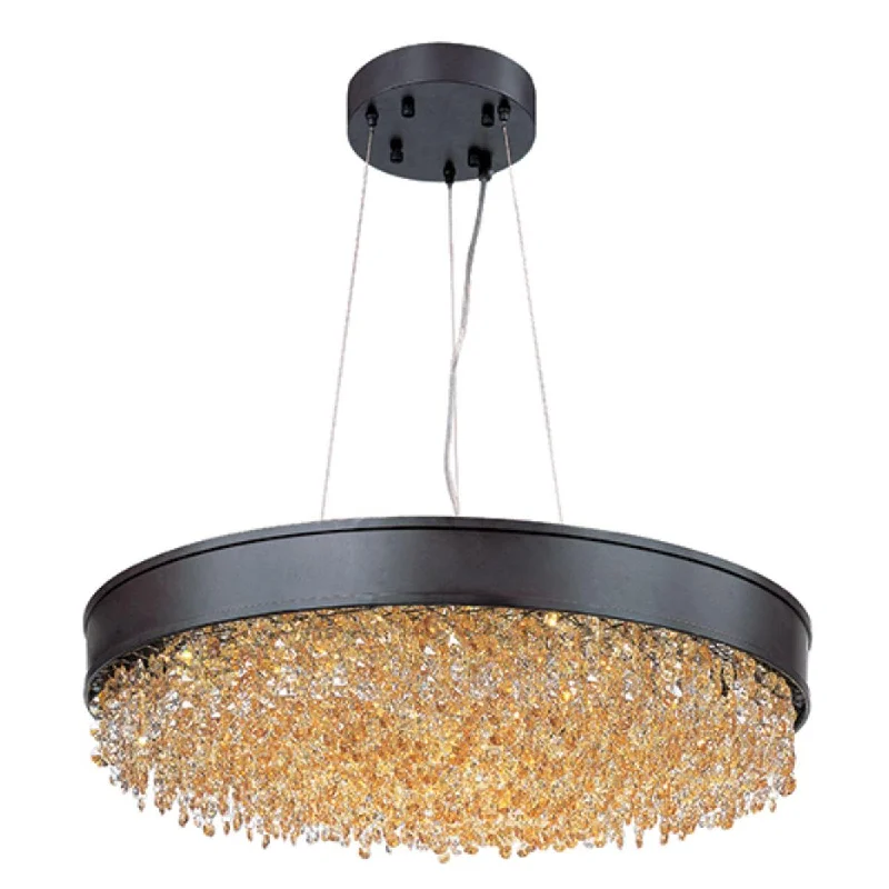 Industrial Task Lighting for Precision WorkstationsMystic 24 in. 16 Lights LED Pendant Light Bronze Finish Industrial Task Lighting for Precision WorkstationsMystic 24 in. 16 Lights LED Pendant Light Bronze Finish