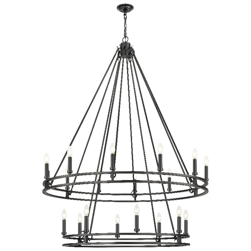 Track lighting for adding a touch of eleganceDennison 20-Light Chandelier