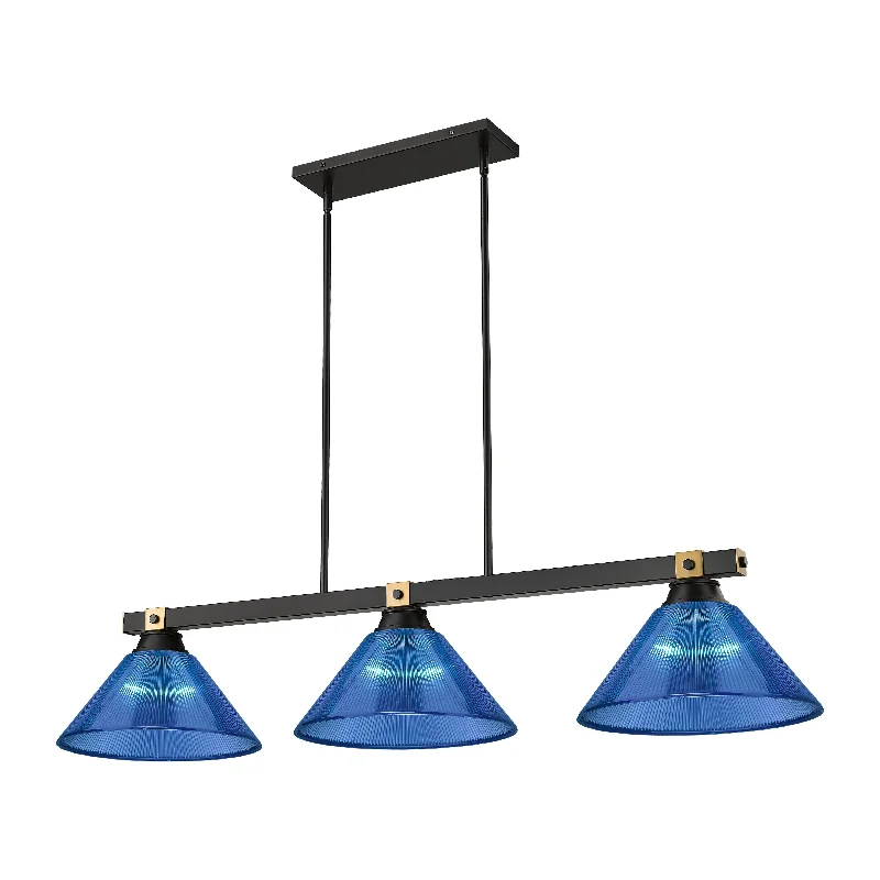 Track lighting for creating a focal pointBronte 3-Light Billiard Light