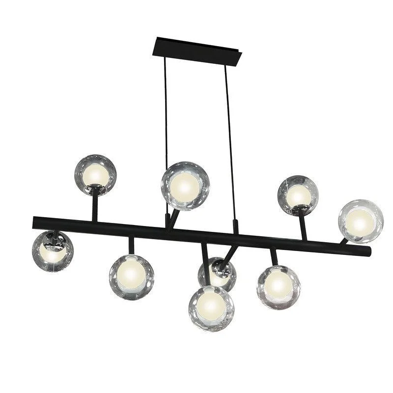 Track lighting for updating office lobbiesAltais 9Lt Dimmable/Non-Dimmable LED Hanging Light - Black & Chrome Finish Track lighting for updating office lobbiesAltais 9Lt Dimmable/Non-Dimmable LED Hanging Light - Black & Chrome Finish
