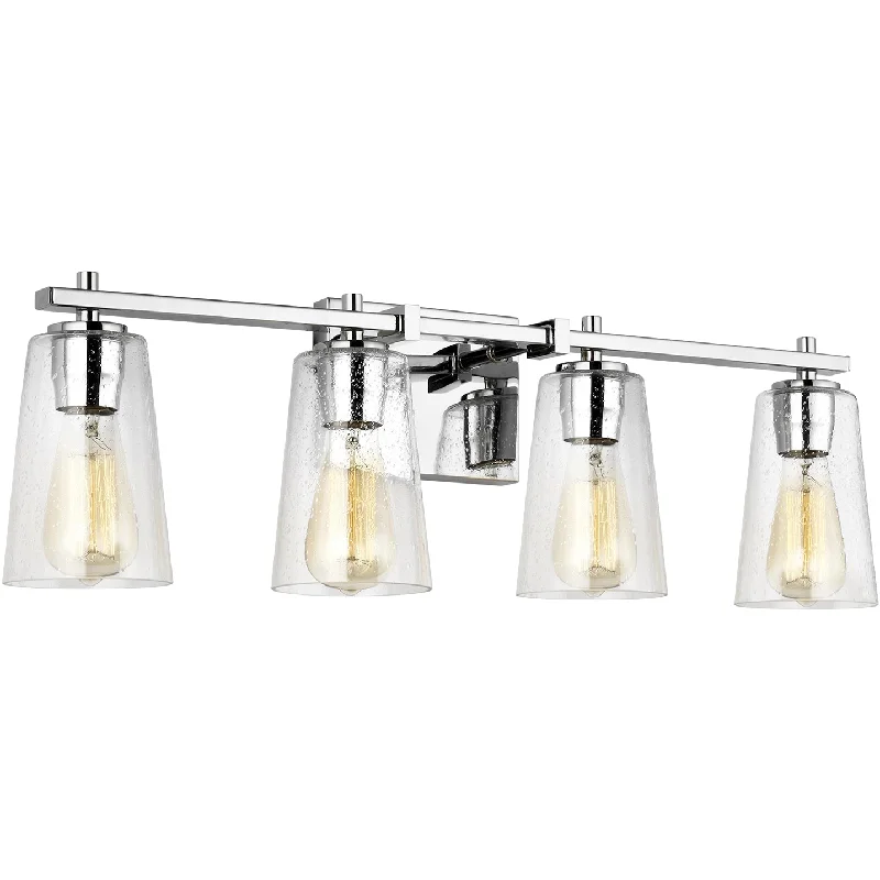 Wireless track lighting for easy installationMercer 4-Light Vanity