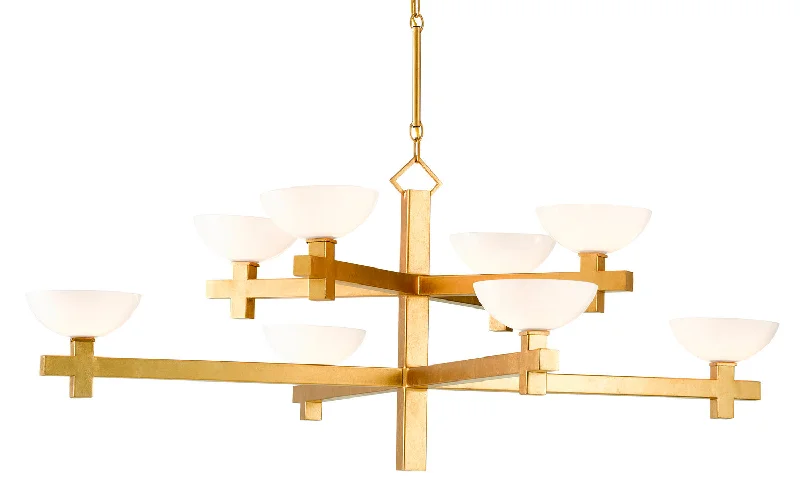 Industrial Ceiling - Mounted Lighting for Assembly PlantsPoitou Eight Light Chandelier Industrial Ceiling - Mounted Lighting for Assembly PlantsPoitou Eight Light Chandelier