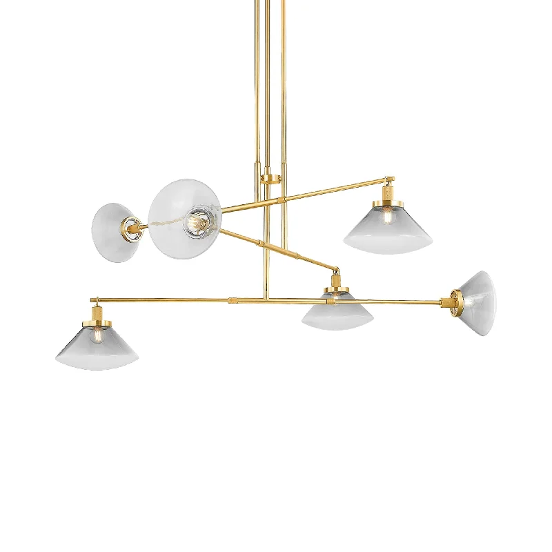 Contemporary track lighting in black finishMendon Chandelier