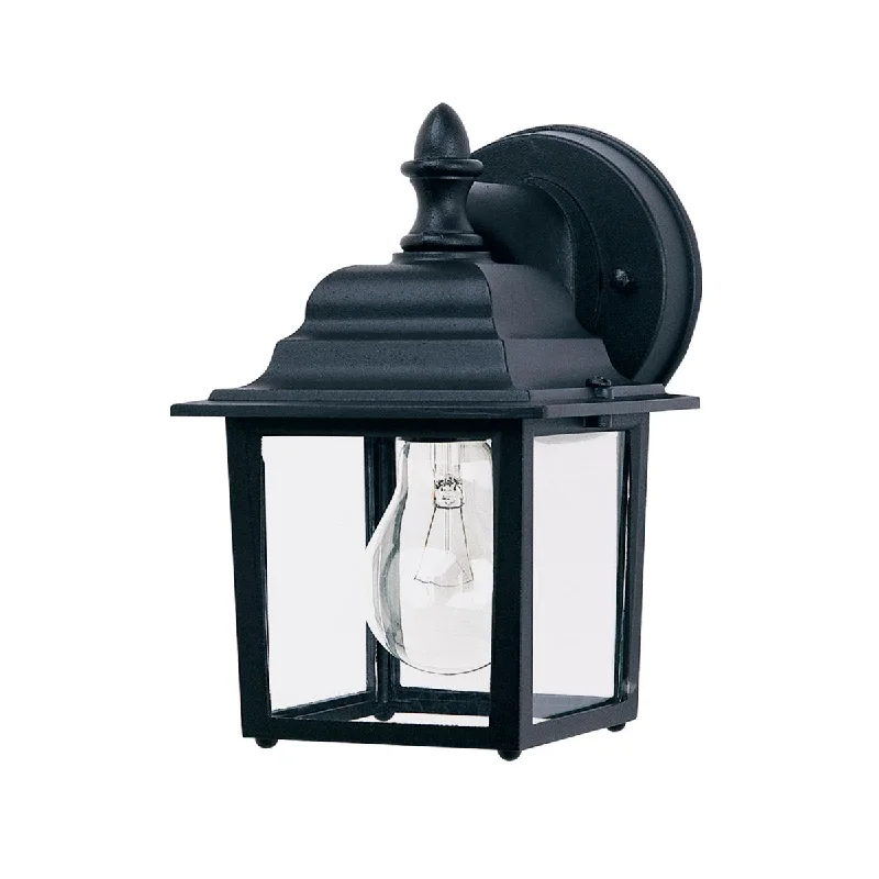 Corrosion - Resistant Industrial Lighting for Coastal FactoriesBuilder Cast 9 in. Outdoor Wall Light Black Finish Corrosion - Resistant Industrial Lighting for Coastal FactoriesBuilder Cast 9 in. Outdoor Wall Light Black Finish