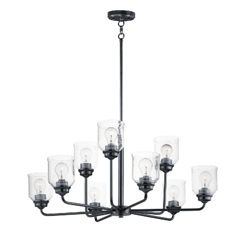 Industrial Flood Lighting for Outdoor Loading DocksAcadia 35 in. 9 Lights Chandelier Black Finish Industrial Flood Lighting for Outdoor Loading DocksAcadia 35 in. 9 Lights Chandelier Black Finish