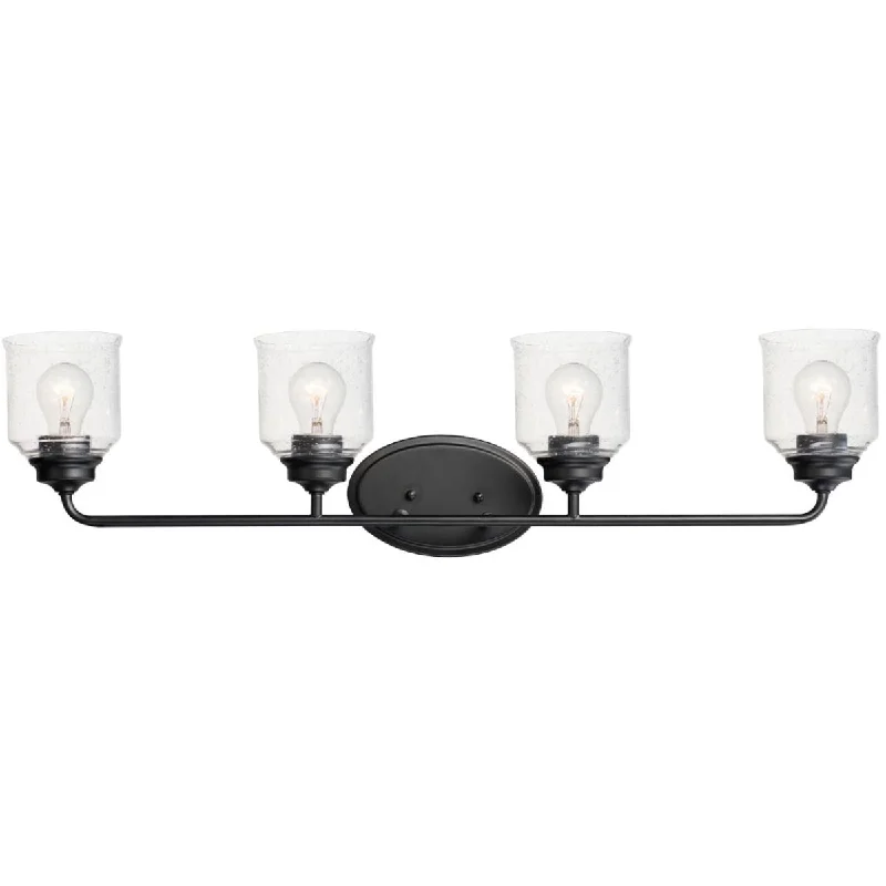 Color - Tunable Industrial Lighting for Special ApplicationsAcadia 35 in. 4 Lights Vanity Light Black Finish Color - Tunable Industrial Lighting for Special ApplicationsAcadia 35 in. 4 Lights Vanity Light Black Finish