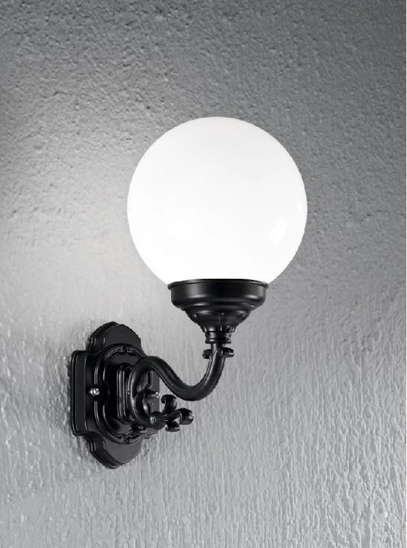 Track lighting with a long - lasting lifespanbohemian wall lamps with colorful glass for an eclectic hallwayRolento Outdoor Small/Large Wall Light IP43 - Matt Black