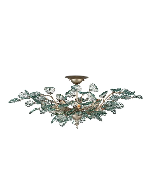 Industrial Pendant Lighting for Machine ShopsBaobab Eight Light Semi-Flush Mount