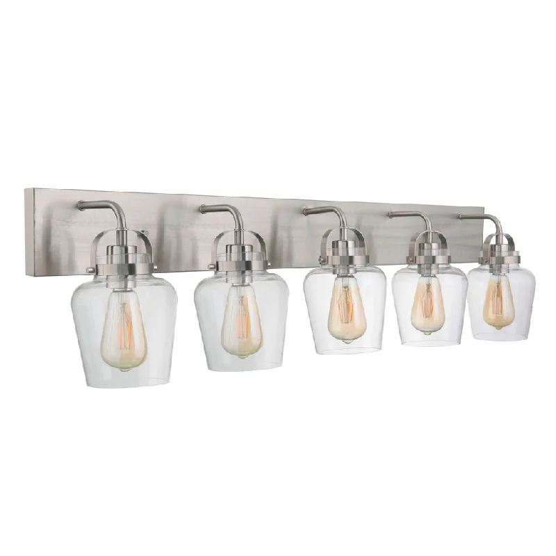 Explosion - Proof Industrial Lighting for Hazardous LocationsTrystan 5 Light Vanity in Brushed Polished Nickel Explosion - Proof Industrial Lighting for Hazardous LocationsTrystan 5 Light Vanity in Brushed Polished Nickel