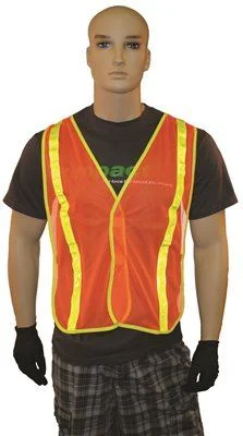 Track lighting with a brushed nickel finishSafety Vest Orange One Size Fits All