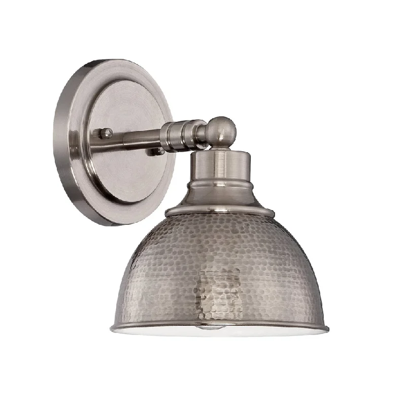 Industrial Lighting for Electronics ManufacturingTimarron 1 Light Wall Sconce in Antique Nickel Industrial Lighting for Electronics ManufacturingTimarron 1 Light Wall Sconce in Antique Nickel