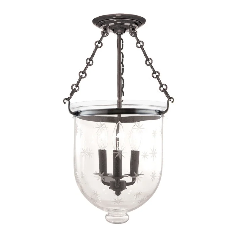 Industrial Flood Lighting for Outdoor Loading DocksHampton Three Light Semi Flush Mount Industrial Flood Lighting for Outdoor Loading DocksHampton Three Light Semi Flush Mount