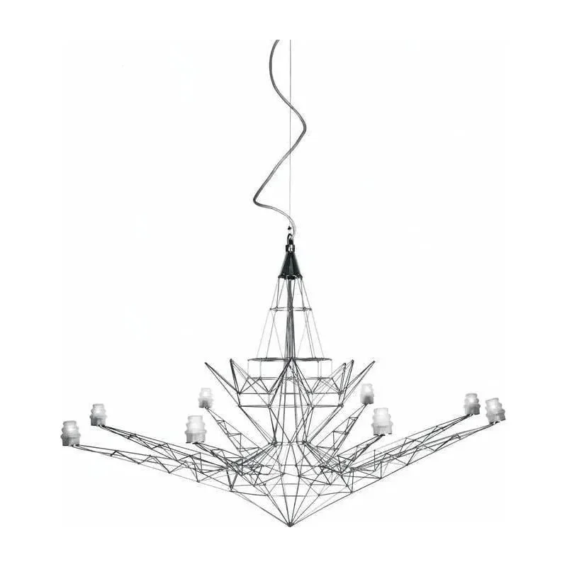 Track lighting for task lighting in workshopsLightweight Chandelier