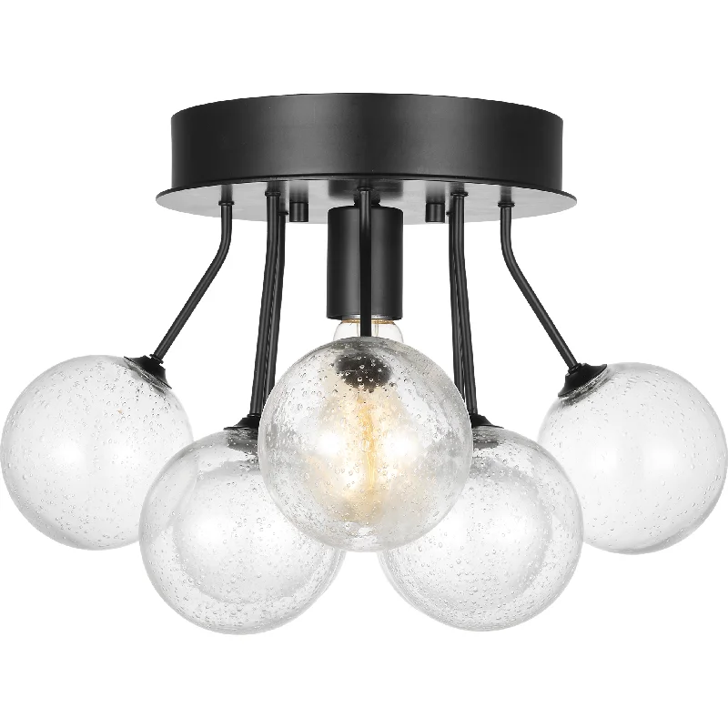 Track lighting for highlighting bookcasesBronzeville 1-Light Semi Flush Mount