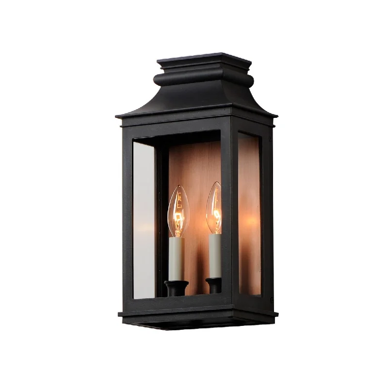 Low - Bay Industrial Lighting Fixtures for Small FactoriesSavannah VX 15 in. 2 lights Outdoor Wall Sconce Antique Copper & Black Finish Low - Bay Industrial Lighting Fixtures for Small FactoriesSavannah VX 15 in. 2 lights Outdoor Wall Sconce Antique Copper & Black Finish