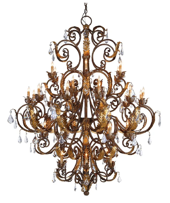 Industrial Lighting for Textile MillsInnsbruck 39 Light Chandelier