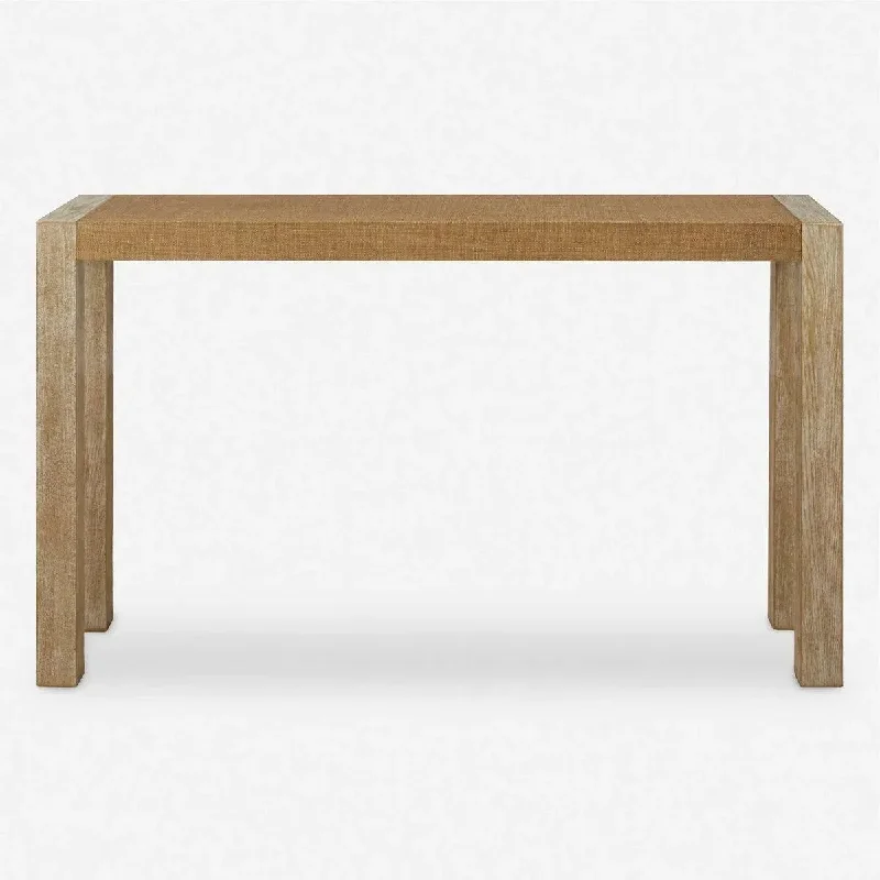 Track lighting for creating a moody atmosphereBentley Console Table