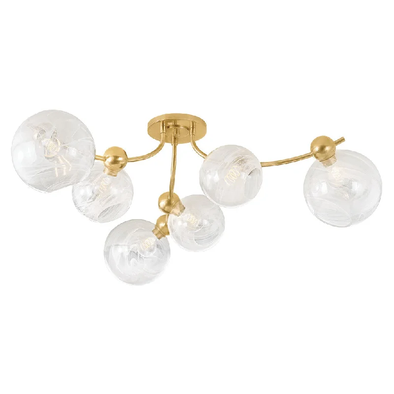 Track lighting with frosted glass shadesAstraia Ceiling Light