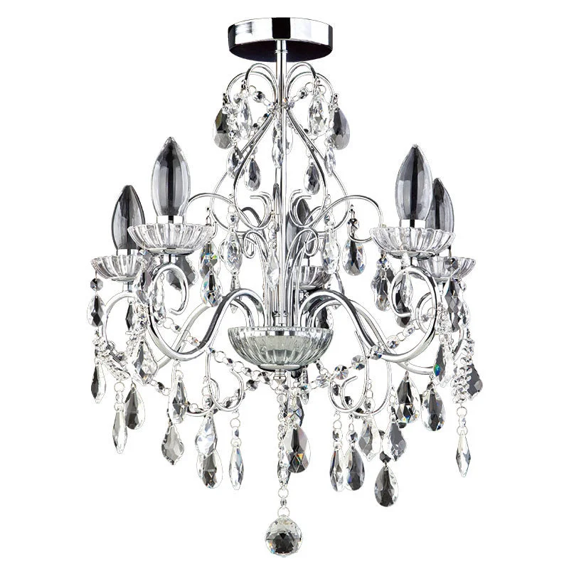 Track lighting with a sleek profileVanity 5Lt Bathroom Chandelier IP44 - Chrome / Matt Brass Track lighting with a sleek profileVanity 5Lt Bathroom Chandelier IP44 - Chrome / Matt Brass
