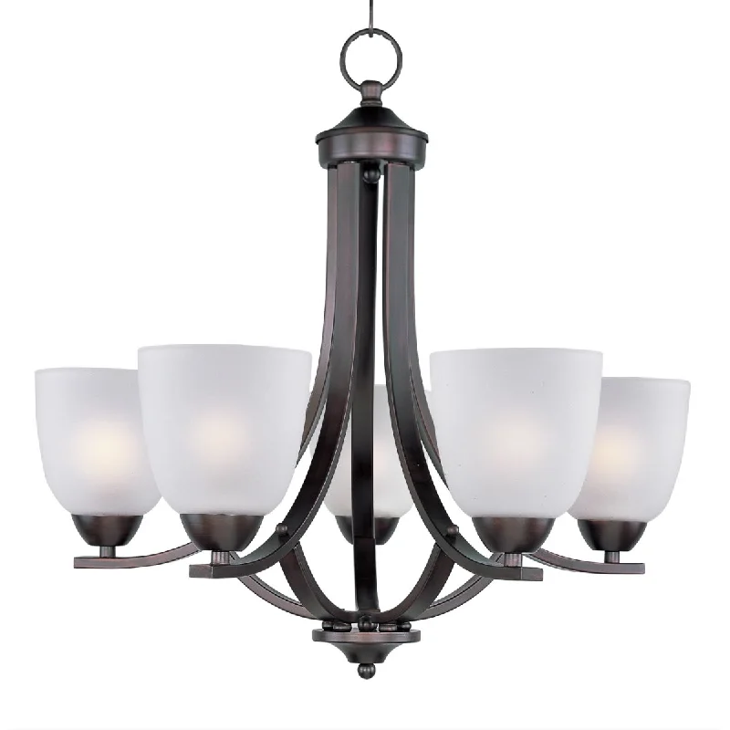 Industrial Lighting for Printing Press FacilitiesAxis 24 in. 5 Lights Chandelier Oil-Rubbed Bronze Finish Industrial Lighting for Printing Press FacilitiesAxis 24 in. 5 Lights Chandelier Oil-Rubbed Bronze Finish