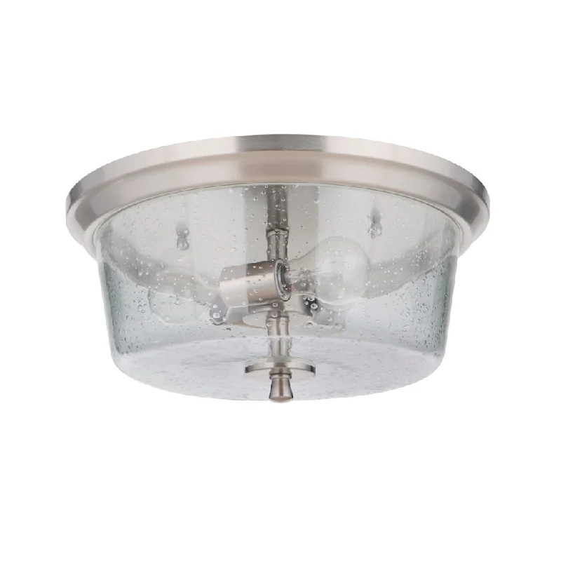Industrial Lighting with High CRI (Color Rendering Index) for True Color PerceptionTyler 3 Light Flushmount in Brushed Polished Nickel Industrial Lighting with High CRI (Color Rendering Index) for True Color PerceptionTyler 3 Light Flushmount in Brushed Polished Nickel