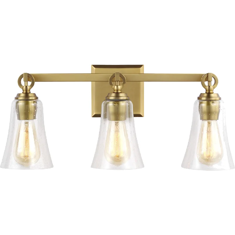 Track lighting with swivel heads for precise aimingMonterro 3-Light Vanity