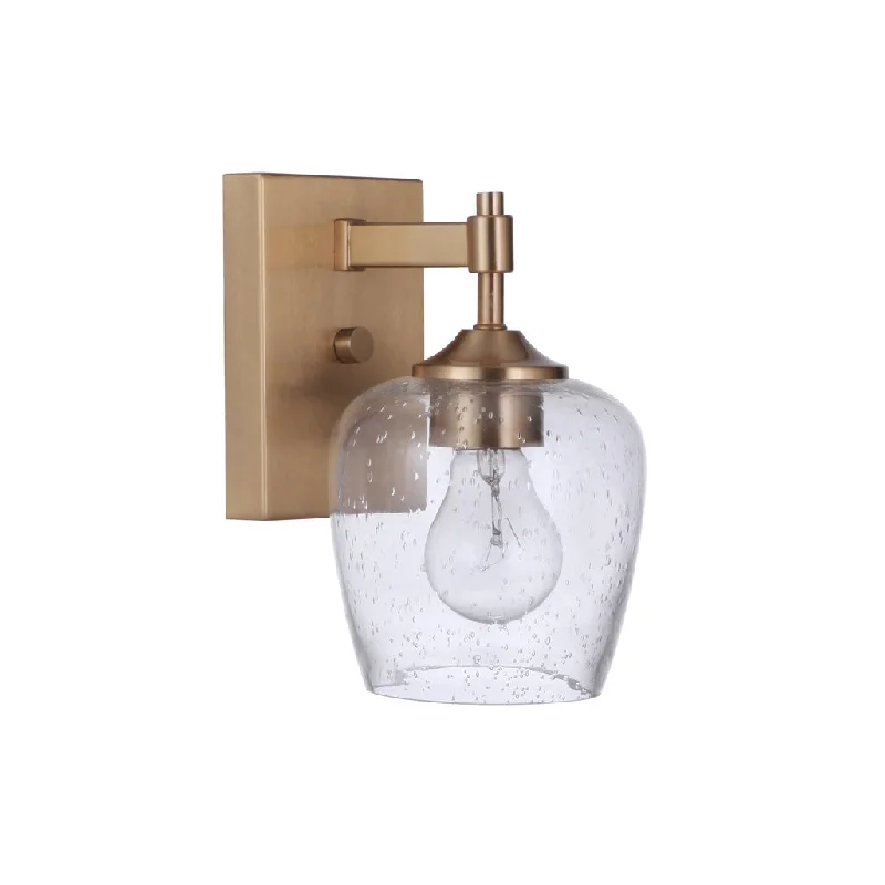 High - Bay LED Industrial Lighting for WarehousesStellen 1 Light Wall Sconce in Satin Brass High - Bay LED Industrial Lighting for WarehousesStellen 1 Light Wall Sconce in Satin Brass