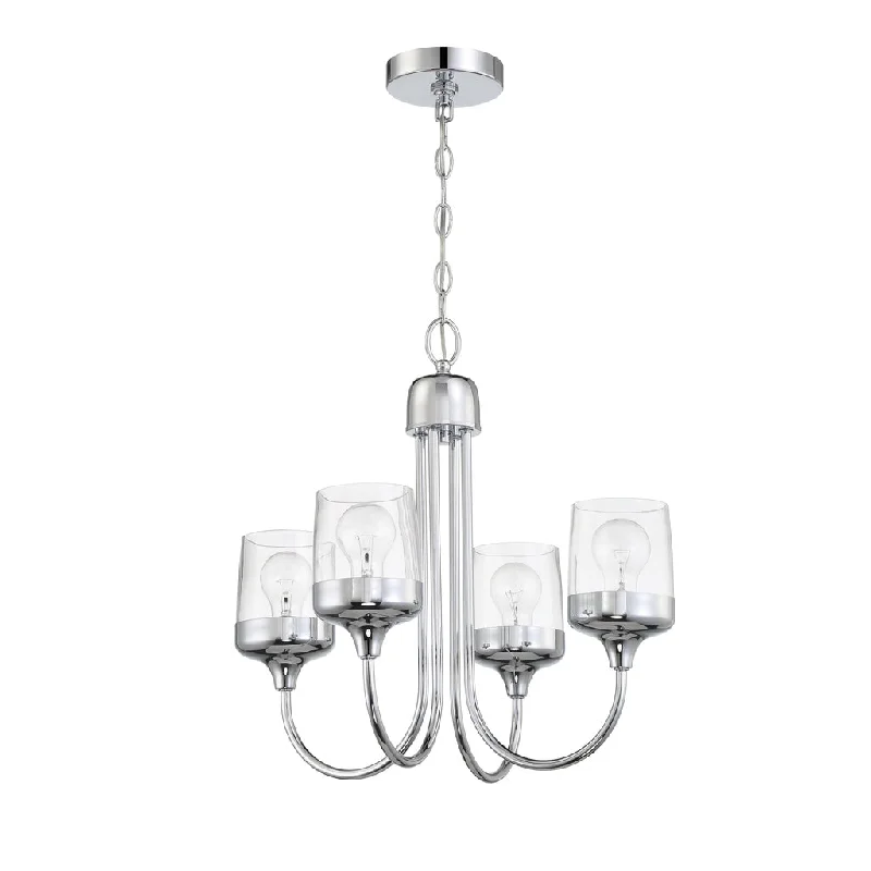 Industrial Lighting for Pharmaceutical ManufacturingWrenn 4 Light Chandelier in Chrome Industrial Lighting for Pharmaceutical ManufacturingWrenn 4 Light Chandelier in Chrome