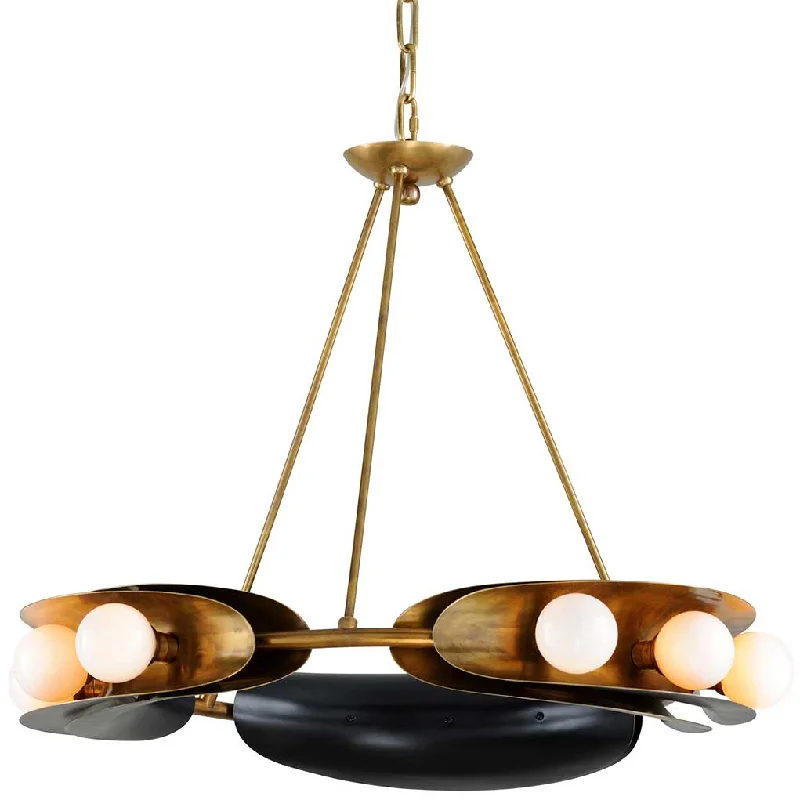 Track lighting with a minimalist track designHopper Chandelier