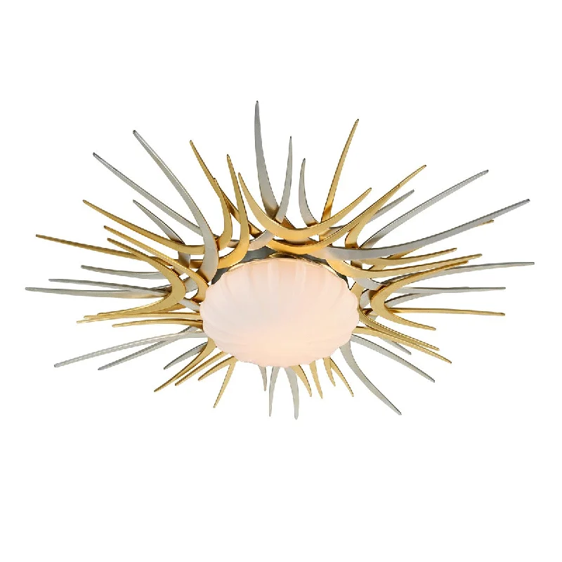Track lighting with a chunky, bold designHelios Flush Mount Light