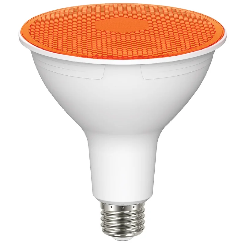 Industrial Lighting for Woodworking Factories11.5 Watt PAR38 LED - Amber - 90 degree Beam Angle - Medium base - 120 Volt - 6 Pack Industrial Lighting for Woodworking Factories11.5 Watt PAR38 LED - Amber - 90 degree Beam Angle - Medium base - 120 Volt - 6 Pack