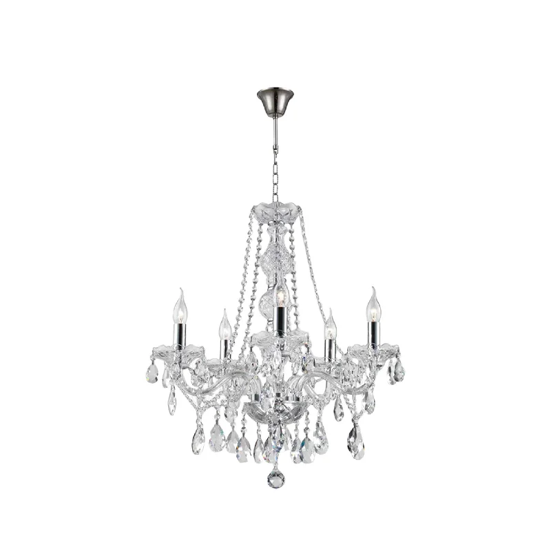 Chandeliers with Metal Frames in Copper FinishChandeliers with Metal Frames in Copper FinishBohemian Elegance 5 Arm Crystal Chandelier - CHROME Chandeliers with Metal Frames in Copper FinishChandeliers with Metal Frames in Copper FinishBohemian Elegance 5 Arm Crystal Chandelier - CHROME