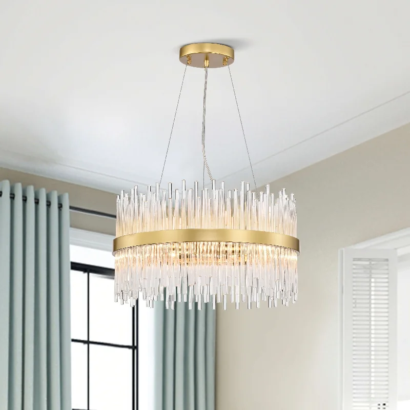 Industrial Iron Chandeliers for Loft - Inspired SpacesIndustrial Iron Chandeliers for Loft - Inspired SpacesCasandra 5-light Modern Gold Drum Chandelier with Clear Glass Bars Industrial Iron Chandeliers for Loft - Inspired SpacesIndustrial Iron Chandeliers for Loft - Inspired SpacesCasandra 5-light Modern Gold Drum Chandelier with Clear Glass Bars