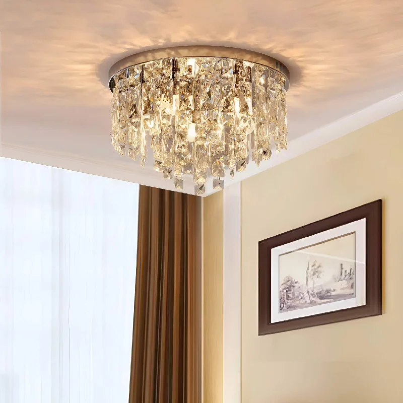 Chandeliers with Metal Frames in Copper FinishChandeliers with Metal Frames in Copper FinishContemporary Round Crystal Bedroom Chandelier - Flush Mount Ceiling Lights Chandeliers with Metal Frames in Copper FinishChandeliers with Metal Frames in Copper FinishContemporary Round Crystal Bedroom Chandelier - Flush Mount Ceiling Lights