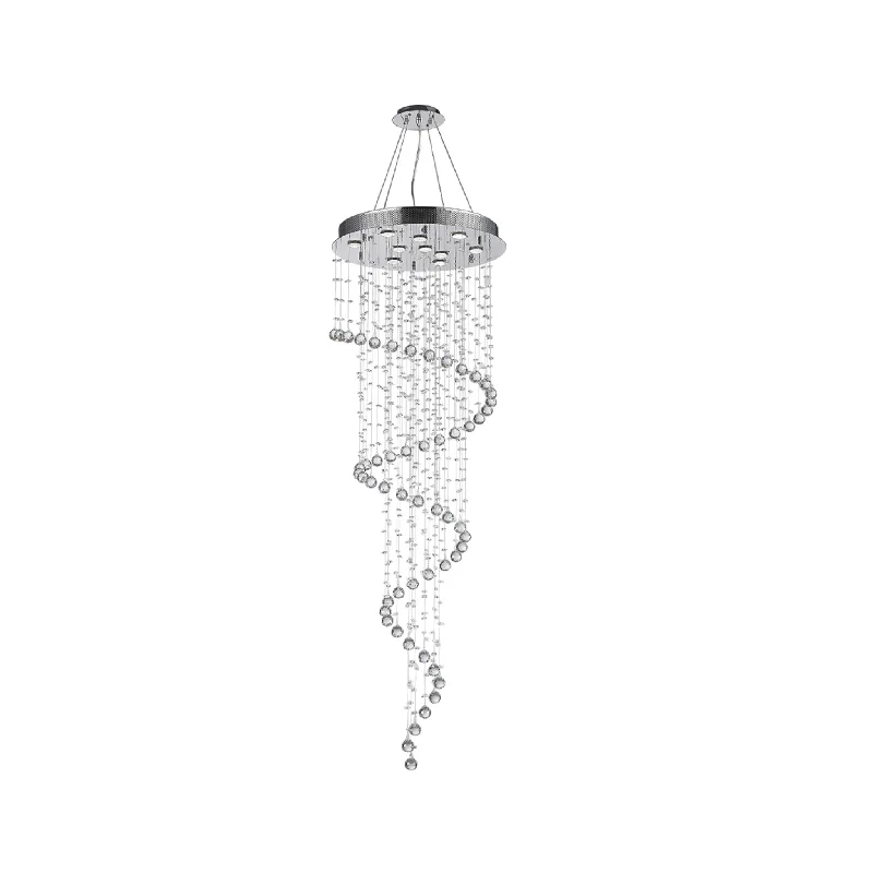 Chandeliers with Frosted Glass for a Softer Light DiffusionChandeliers with Frosted Glass for a Softer Light DiffusionContemporary Spiral LED Chandelier - W:60cm H:180cm