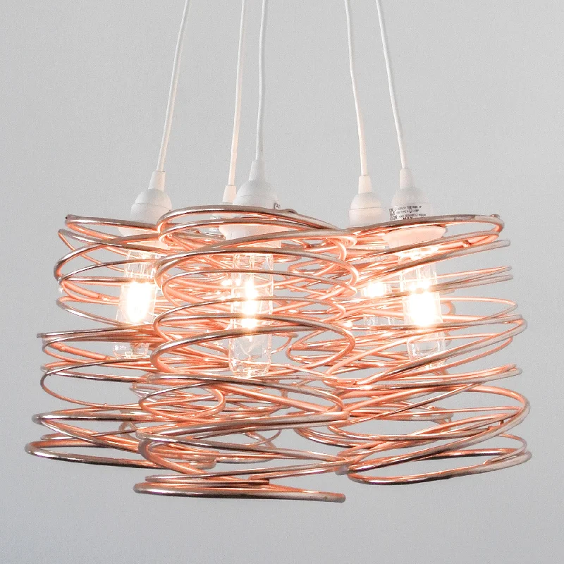 Chandeliers with Adjustable Arms for Directional LightingChandeliers with Adjustable Arms for Directional LightingSPIRAL NEST - CLUSTER 5 Chandelier