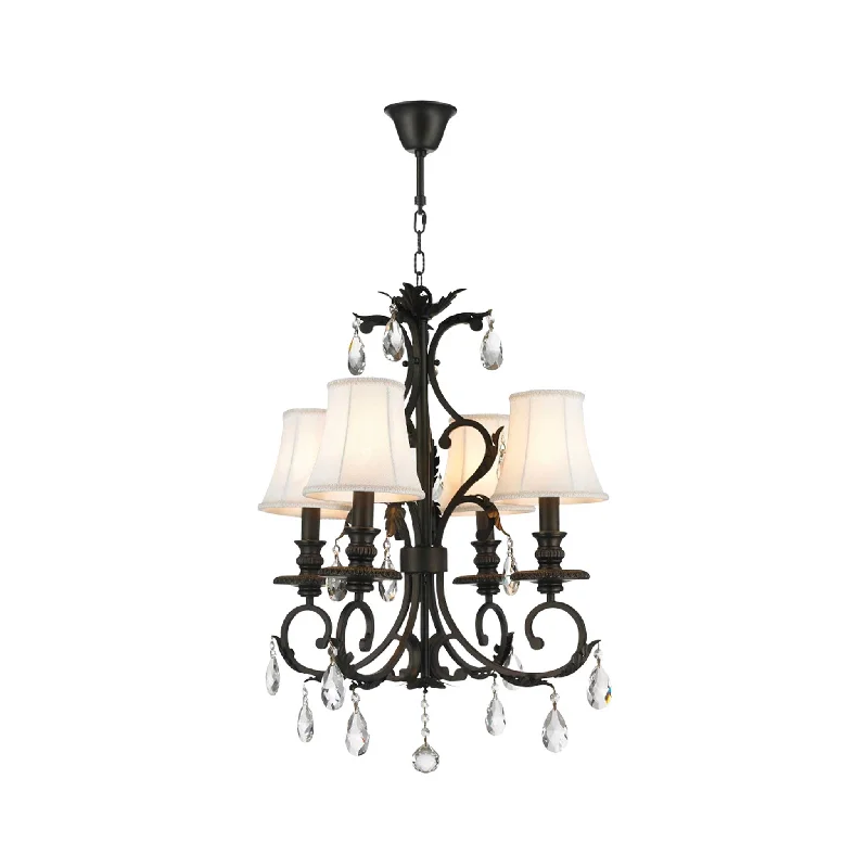 LED Chandeliers for Energy - Efficient LightingLED Chandeliers for Energy - Efficient LightingARIA - Hampton 4 Arm Chandelier - Dark Bronze