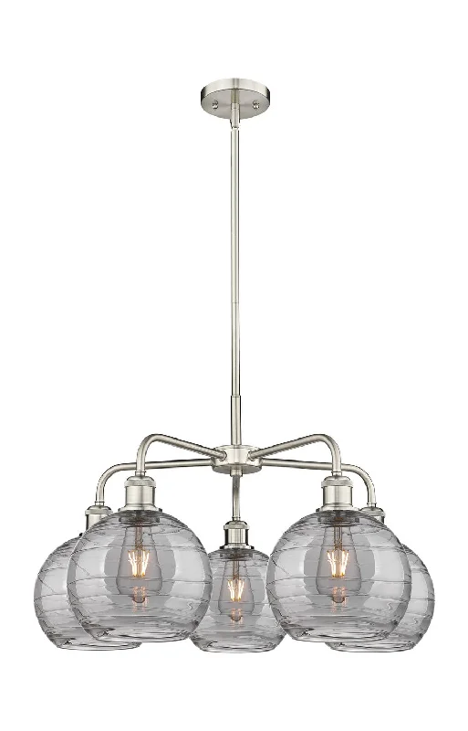 Chandeliers with Multiple Lights for Maximum IlluminationChandeliers with Multiple Lights for Maximum IlluminationInnovations Downtown Urban 516-5CR-SN-G1213-8SM Chandelier Light - Satin Nickel