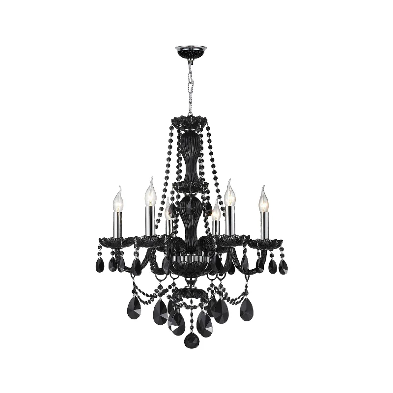 Chandeliers with Metal Frames in Silver FinishChandeliers with Metal Frames in Silver FinishJet Black Bohemian Chandelier - 6 ARM Chandeliers with Metal Frames in Silver FinishChandeliers with Metal Frames in Silver FinishJet Black Bohemian Chandelier - 6 ARM