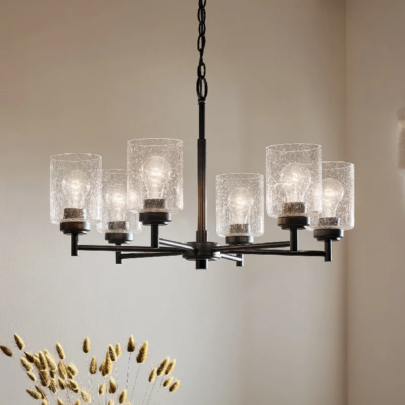 Chandeliers with Frosted Glass for a Softer Light DiffusionChandeliers with Frosted Glass for a Softer Light DiffusionKichler Lighting Winslow 6-Light Chandelier - 26
