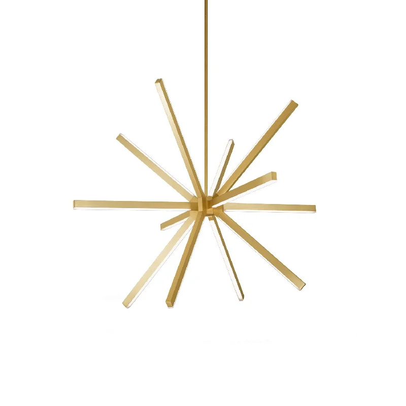 Chandeliers with Metal Frames in Gold FinishChandeliers with Metal Frames in Gold FinishSirius LED Chandelier
