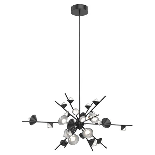 Chandeliers with Frosted Glass for a Softer Light DiffusionChandeliers with Frosted Glass for a Softer Light DiffusionGeode LED Chandelier