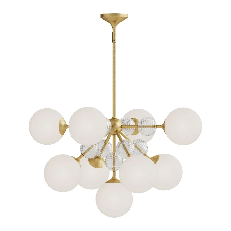 Chandeliers with Metal Frames in Black FinishChandeliers with Metal Frames in Black FinishLarge Celia Chandelier