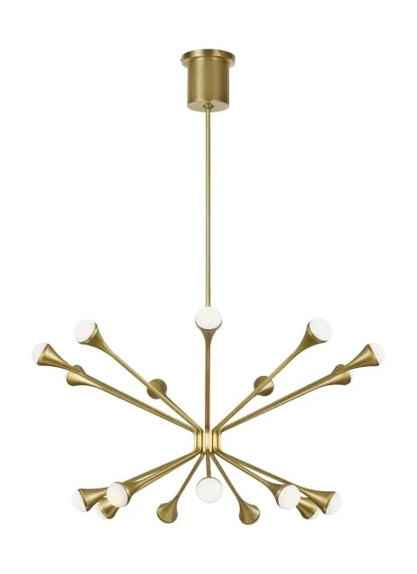 Chandeliers with Metal Frames in Gold FinishChandeliers with Metal Frames in Gold FinishLody 18-Light